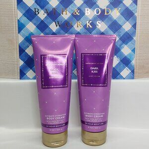 BATH & BODY WORKS 'DARK KISS' ULTIMATE HYDRATION BODY CREAM 2-PIECE SET